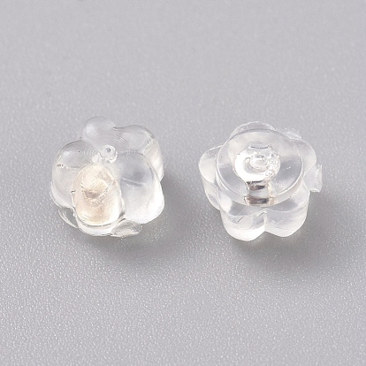 Clear Silicone Earring backs 5.2mm Ear Clutch Earnut