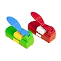 Plastic Puzzle Craft Punch for Scrapbooking & Paper Crafts, with Alloy Findings, Paper Shapers