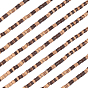 6 Strands Coconut Beads Strands, Flat Round