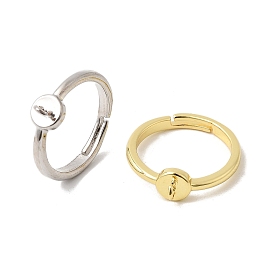 Регулируемое кольцо для пальца из латуни, кольцо петли, долговечный, без кадмия и без свинца