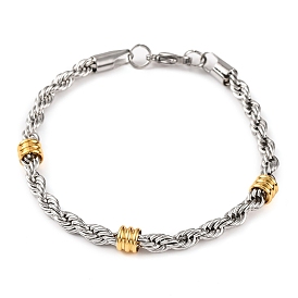 304 Stainless Steel Rope Chain Bracelets for Women