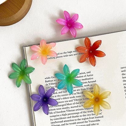 Непрозрачные акриловые бусины, Плюмерия цветок