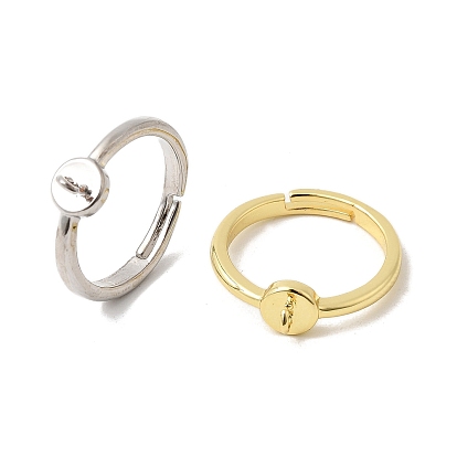 Регулируемое кольцо для пальца из латуни, кольцо петли, долговечный, без кадмия и без свинца