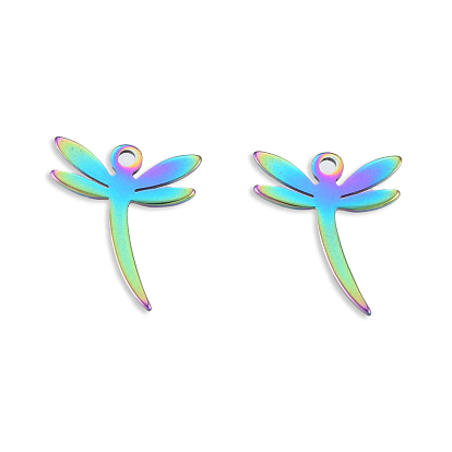 201 Stainless Steel Charms, Dragonfly
