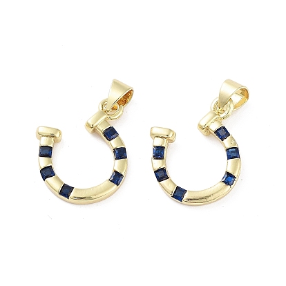 Покрытие стойки, латунные микро-паве, подвески с кубическим цирконием берлинского синего цвета, долговечный, без свинца и без кадмия, копыто