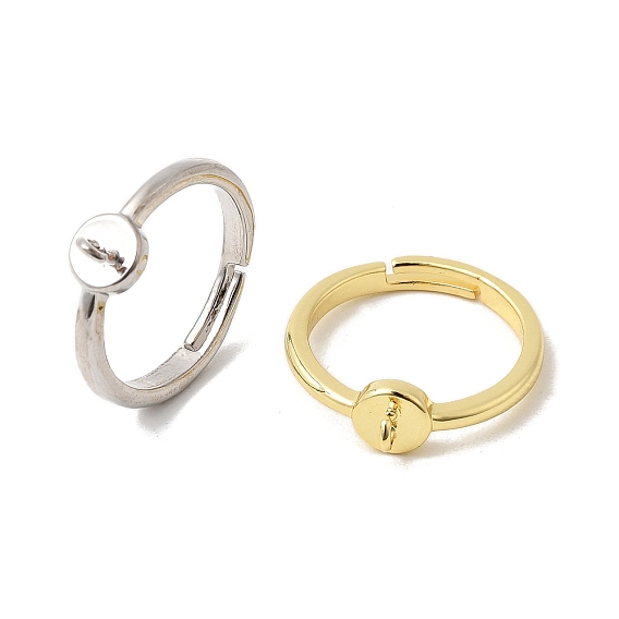 Регулируемое кольцо для пальца из латуни, кольцо петли, долговечный, без кадмия и без свинца