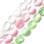 Perles oeil de chat, facette, ovale
