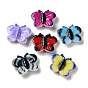 Opaque Printed Acrylic Beads, Butterfly
