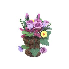 Miniature Flower Pot Culture Ornaments, Micro Landscape Garden Dollhouse Accessories, Simulation Prop Decorations