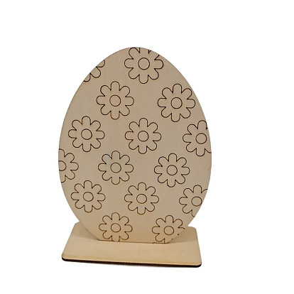 Undyed Wood Display Decorations, Home Decorations, Easter Egg