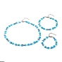 Beaded Necklaces, Bracelet & Anklets Set, with Lampwork & Acrylic & ABS Plastic Beads, 304 Stainless Steel & Brass Findings, Eye