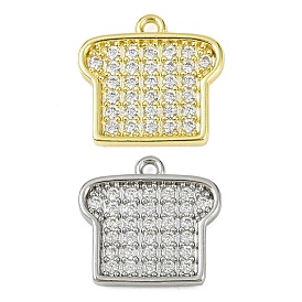 Латунные микропаве прозрачные кубические циркониевые подвески, без кадмия, без никеля и без свинца, долговечный