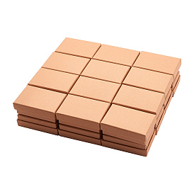 24 Caja de cartón para juego de joyas, Para el anillo, Collar, Rectángulo