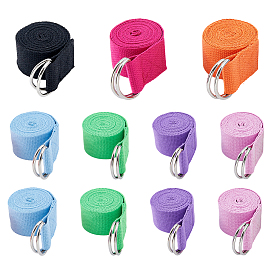 14шт. 7 цветов хлопковая эластичная лента для йоги, с железным кольцом, платина