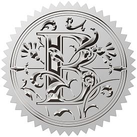 Круглые наклейки с тиснением из серебряной фольги, самоклеящиеся печати для сертификатов наград, металлические наклейки с печатью