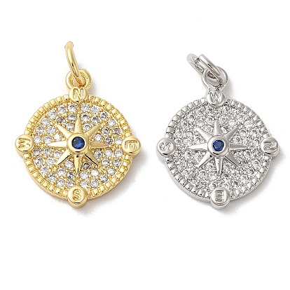 Стойки обшивки латунь кубического циркония подвески, с целью перехода в кольце, долговечный, без свинца и без кадмия, плоские круглые с солнцем