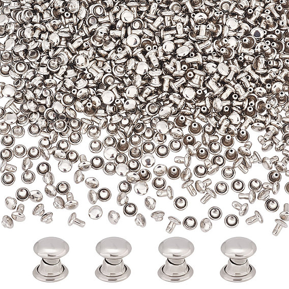 Заклепки из нержавеющей стали, полукруглые заклепки, заклепки столкновения