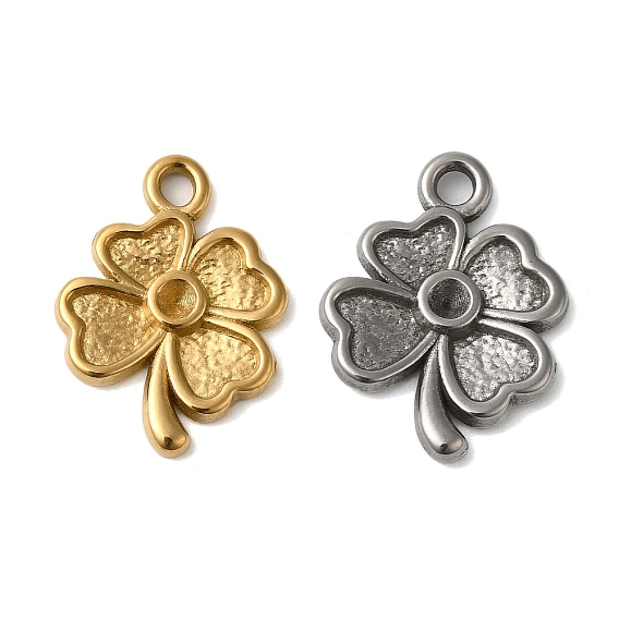 304 Настройки горный хрусталь из нержавеющей стали кулон, цветок