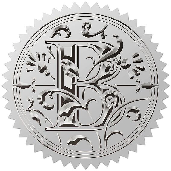 Круглые наклейки с тиснением из серебряной фольги, самоклеящиеся печати для сертификатов наград, металлические наклейки с печатью