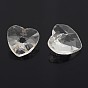 Faceted Heart Glass Charms