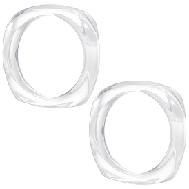 2шт. браслет из акрила с имитацией мрамора для женщин