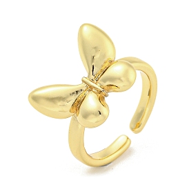 Butterfly Brass Cuff Rings, Open Rings for Women