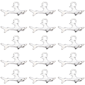 Тибетский стиль сплава цинка подвески, форма акулы, без свинца и без кадмия