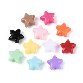 Непрозрачные акриловые бусины, звезда