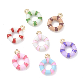 Подвески из эмали и сплава, подвески для плавательных колец, золотой свет