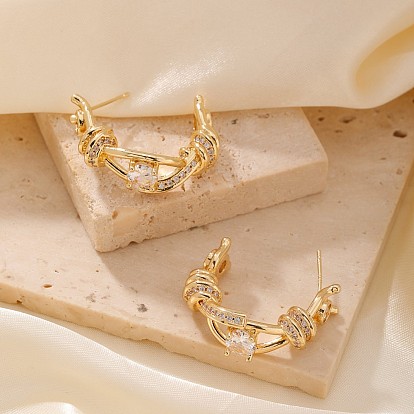 Винтажные серьги-пусеты с полыми завитками, высокая мода