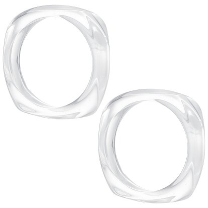 2шт. браслет из акрила с имитацией мрамора для женщин