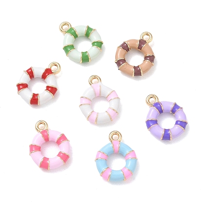 Подвески из эмали и сплава, подвески для плавательных колец, золотой свет