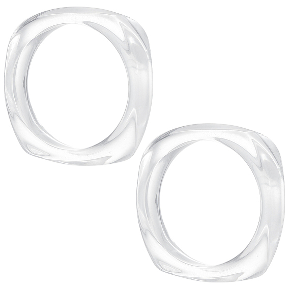 2шт. браслет из акрила с имитацией мрамора для женщин