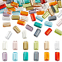 72Pcs 12 Colors K9 Glass, Imitation Austrian Crystal Beads, Grade AAA, Faceted, Rectangle
