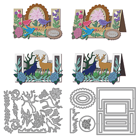 Трафареты для резки из углеродистой стали с изображением птиц и оленей, для diy scrapbooking, Фотоальбом, декоративная бумага для тиснения, форма для поздравительных открыток