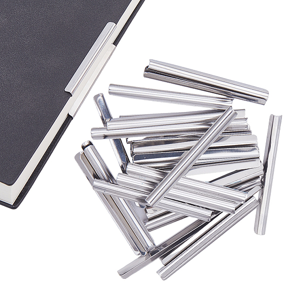 30Pcs 430 Stainless Steel Notebook Edge Clips