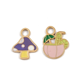 304 из нержавеющей стали шармы эмали, ионное покрытие (ip), реальный 18 k позолоченный