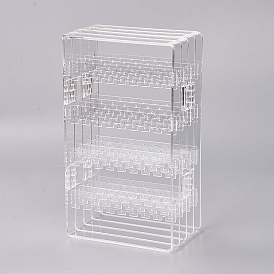 Акриловый серебристый дисплей, дисплей ювелирных изделий стойки