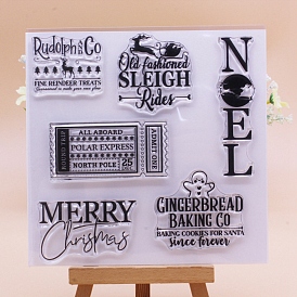 Рождественские силиконовые штампы, для diy scrapbooking, фотоальбом декоративный, изготовление карт