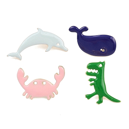 Эмалевые булавки на тему животных, булавки для лацканов из сплава для одежды рюкзака, золотые