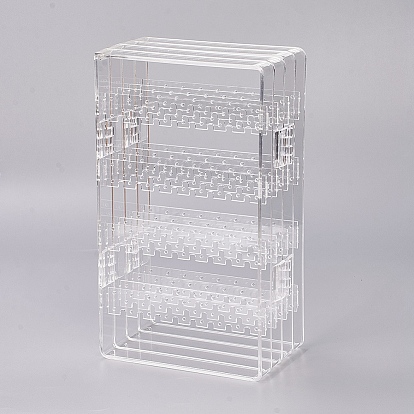 Акриловый серебристый дисплей, дисплей ювелирных изделий стойки