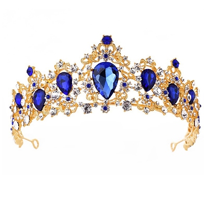 Сплав со стразами гребень для волос, корона