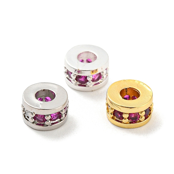 Стойки обшивки латунь микро проложить кубического циркония бусы, без кадмия и без свинца, долговечный, колонка