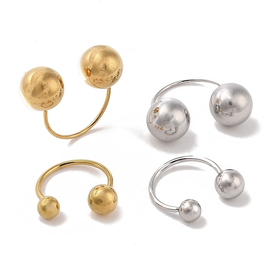 Ионное покрытие (ip) 304 круглые манжеты из нержавеющей стали для женщин