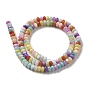 Natural Freshwater Shell Beads Strands, Rondelle, Dyed