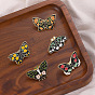 Retro Flower Butterfly Alloy Brooch Pin for Fashion Clothes and Bags
