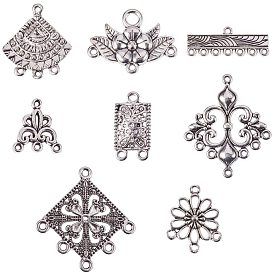 Tibetan Style Chandelier Component Links, Mixed Shapes