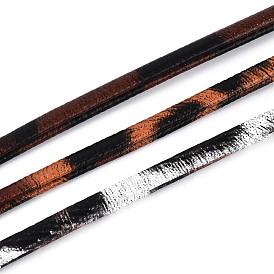 5м плоская леопардовая принтованная искусственная кожа с двойной косой бейкой, косая бейка для обивки, шитье и кант для ткани