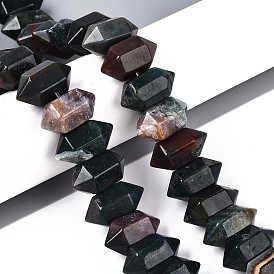 Природного индийского агата бисер нитей, пуля, граненые