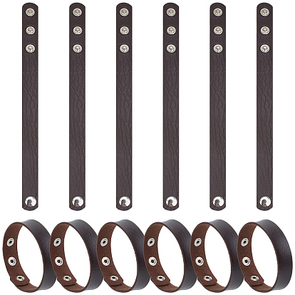18 шт. браслеты из искусственной кожи с застежкой для женщин и мужчин